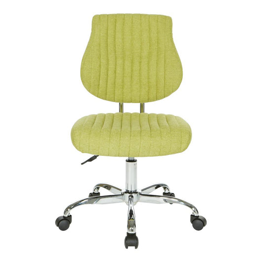 Sunnydale Office Chair in Basil Fabric with Chrome Base, SNN26-E21