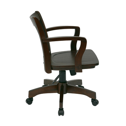 Deluxe Wood Banker's Chair
