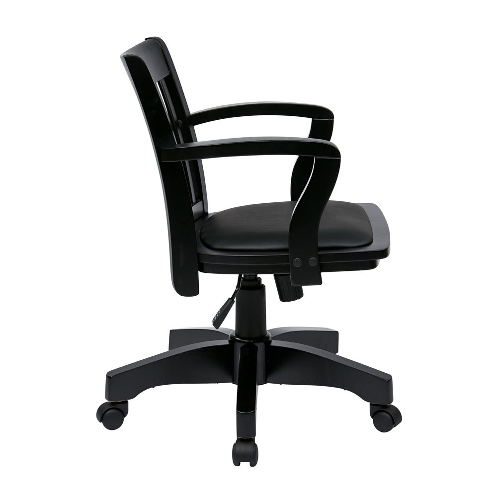 Deluxe Wood Banker's Chair