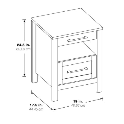 Stonebrook Nightstand, Canyon Oak