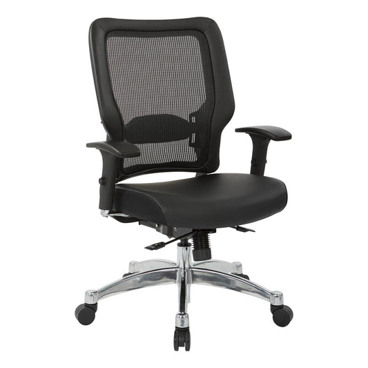 Black Vertical Mesh Back Chair