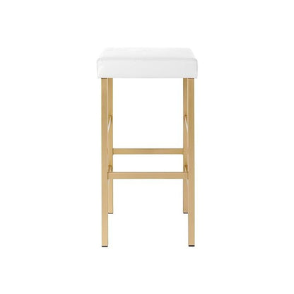 30" Gold Backless Stool