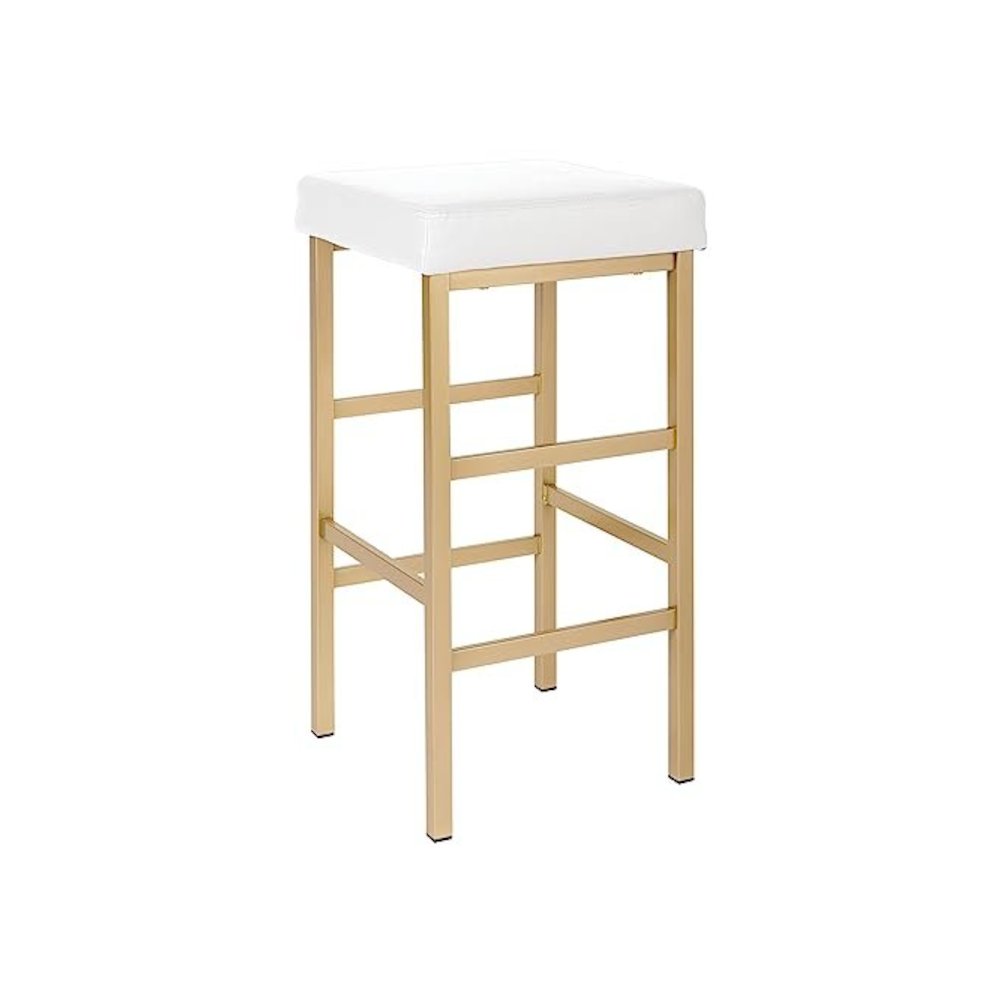30" Gold Backless Stool