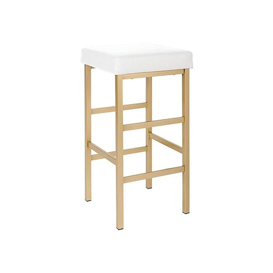 30" Gold Backless Stool