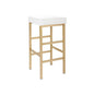 30" Gold Backless Stool