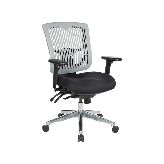 Contoured Grey Plastic Back Manager's Chair , 97898CGY-30