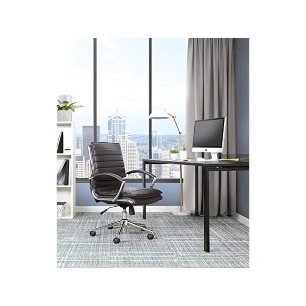 Mid Back Manager's Faux Leather Chair