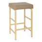26" Gold Backless Stool