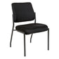 Stackable Visitor’s Chair Black Padded Seat Armless, 83720-231