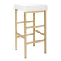 30" Gold Backless Stool