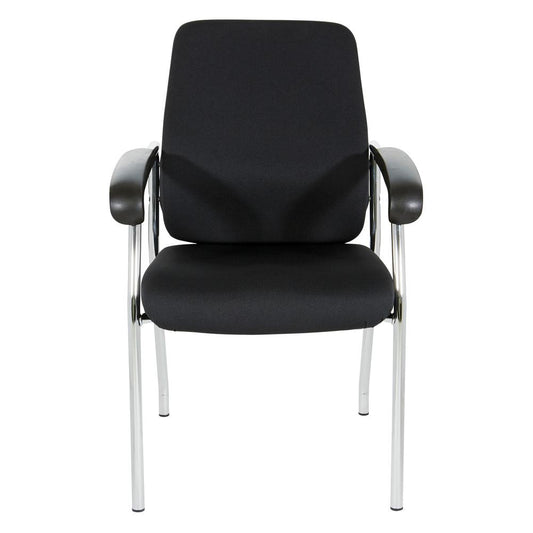 High Back Guest Chair with Chrome Frame in Coal Finish, 83750C-30
