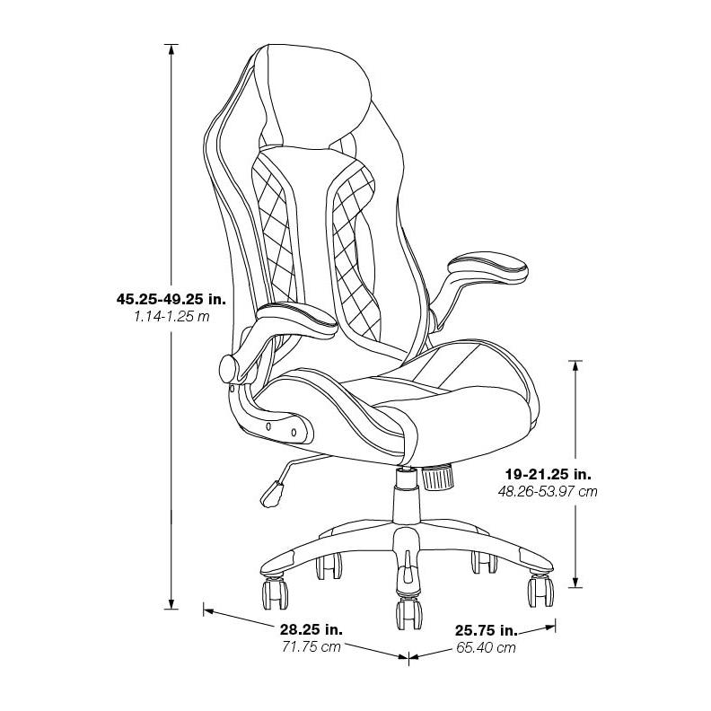 Xplorer 51 Gaming Chair in Faux Leather, XPL5125