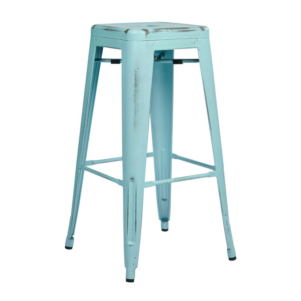Bristow 30" Antique Metal Barstool