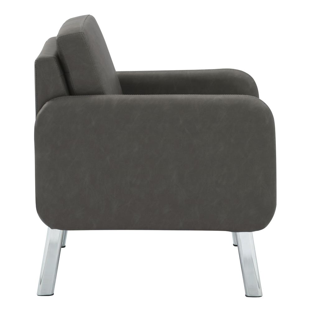 Lounge Chair in Faux Leather