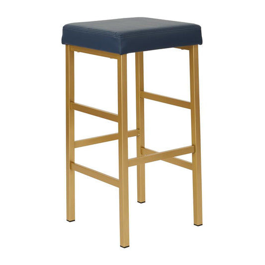 30" Gold Backless Stool