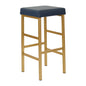 30" Gold Backless Stool