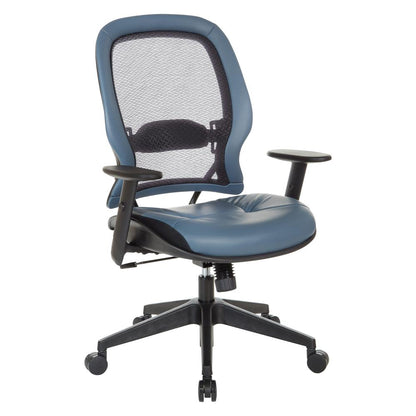 Dark Air Grid® Back Managers Chair, Black/Blue