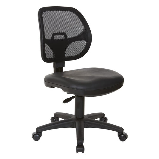 Mesh Screen Back Task Chair with Vinyl Seat