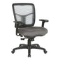 Grey Air Mist Mesh Back Chair with Carbon Grey Fabric Seat, 92555-9201