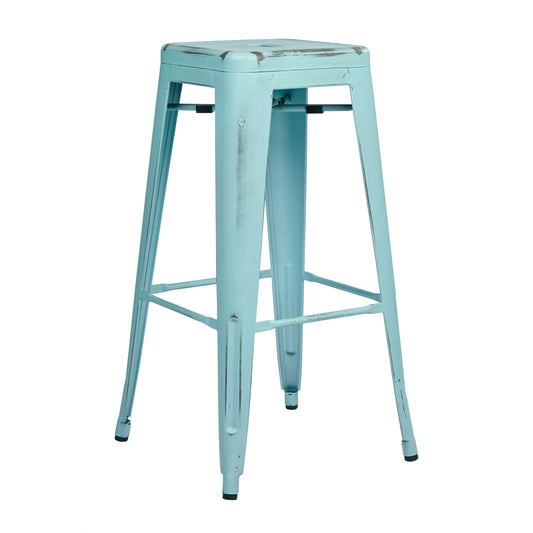 Bristow 30" Antique Metal Barstool