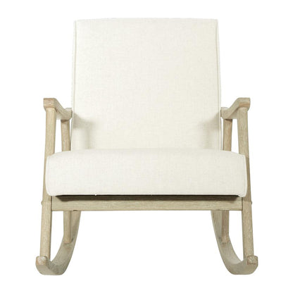 Gainsborough Rocker in Linen Fabric with Brushed Finish Base, GANB-L32