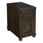 Fairbanks Chair Side Table in Walnut with 1 Power Socket plus USB/Jack