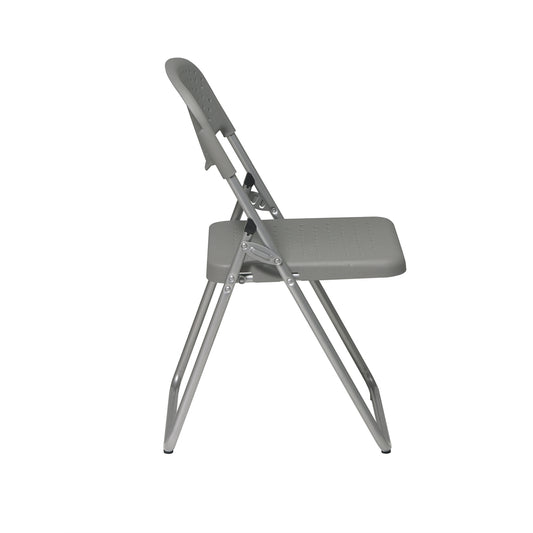 Folding Chair with Plastic Seat and Back