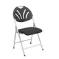 Folding Chair with Plastic Fan Back