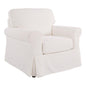 Chair with Ivory Slip Cover