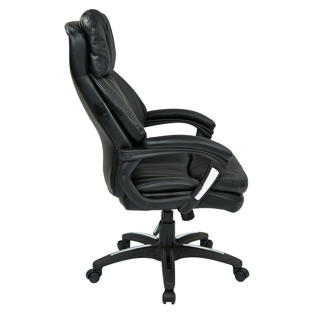 Oversized Faux Leather Executive Chair