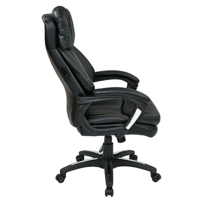 Oversized Faux Leather Executive Chair