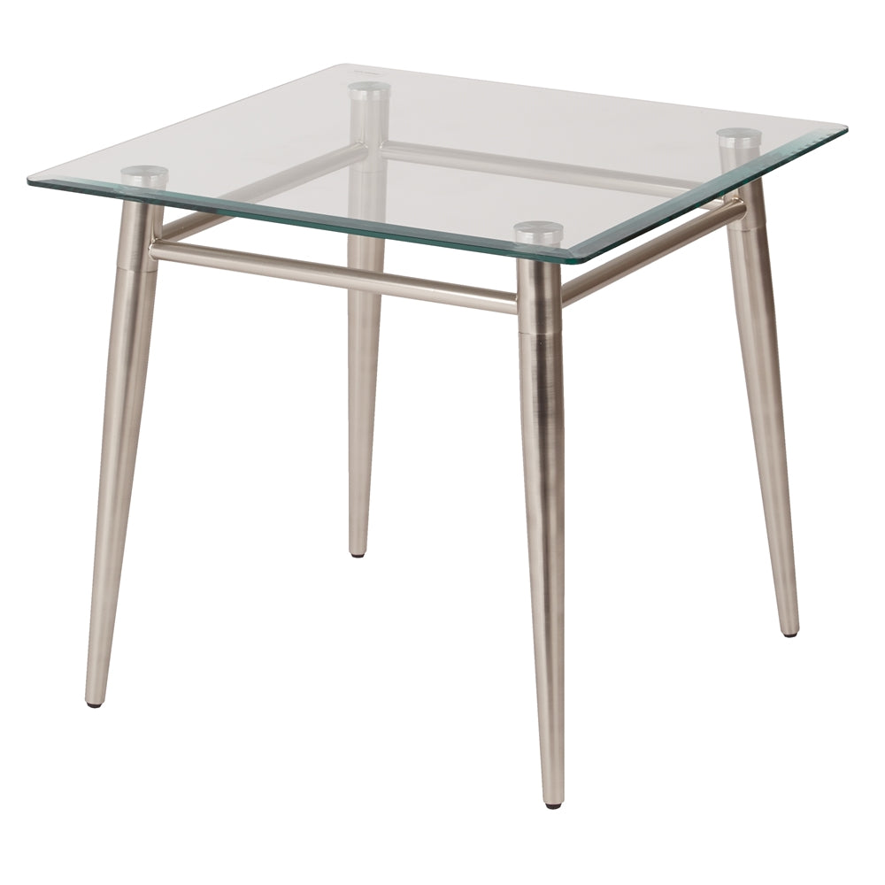 Brooklyn Glass Square Top End Table