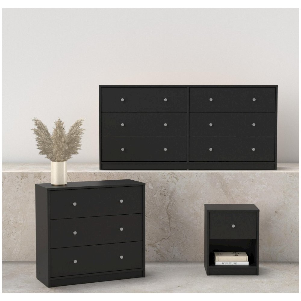Portland 3-Piece Bedroom Set, Black