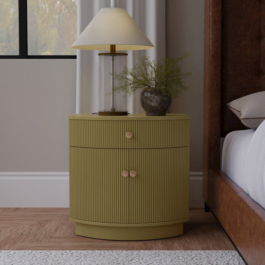 Olivia Nightstand, Olive Green