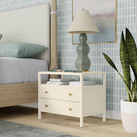 Marsha Nightstand, Coconut Milk