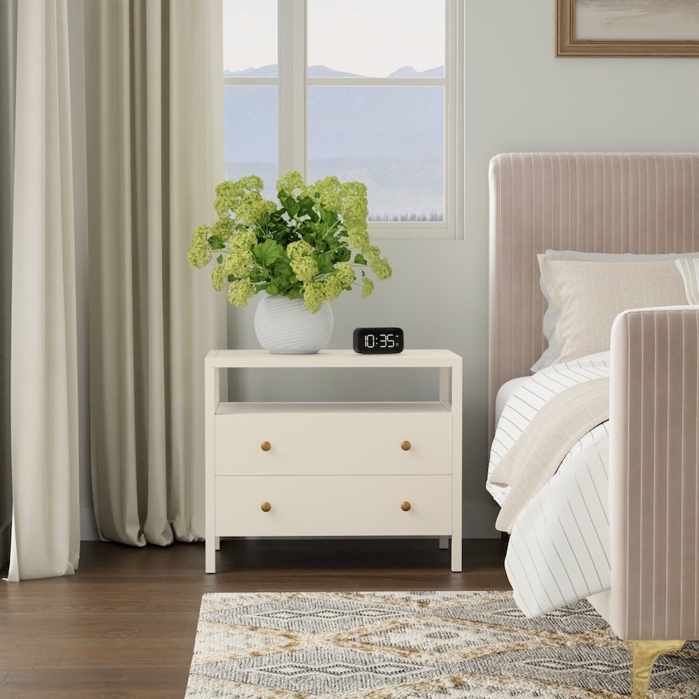 Avery Nightstand, Coconut Milk