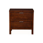 Carmel 2 Drawer Nightstand, Cappuccino