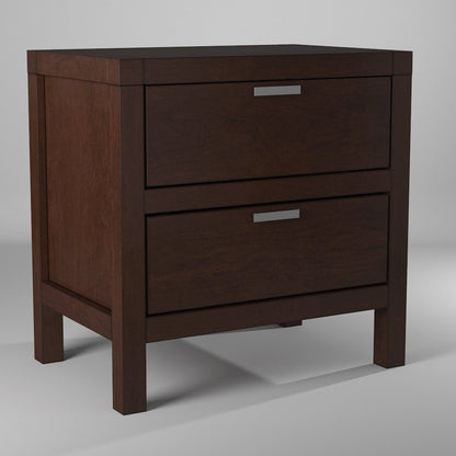 Carmel 2 Drawer Nightstand, Cappuccino