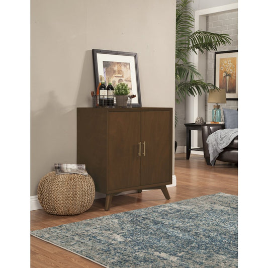 Flynn Small Bar Cabinet, Walnut
