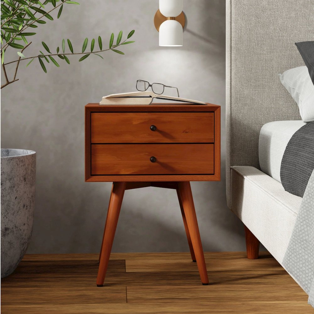 Flynn Small Nightstand, Acorn