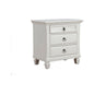 Winchester 3 Drawer Nightstand, White