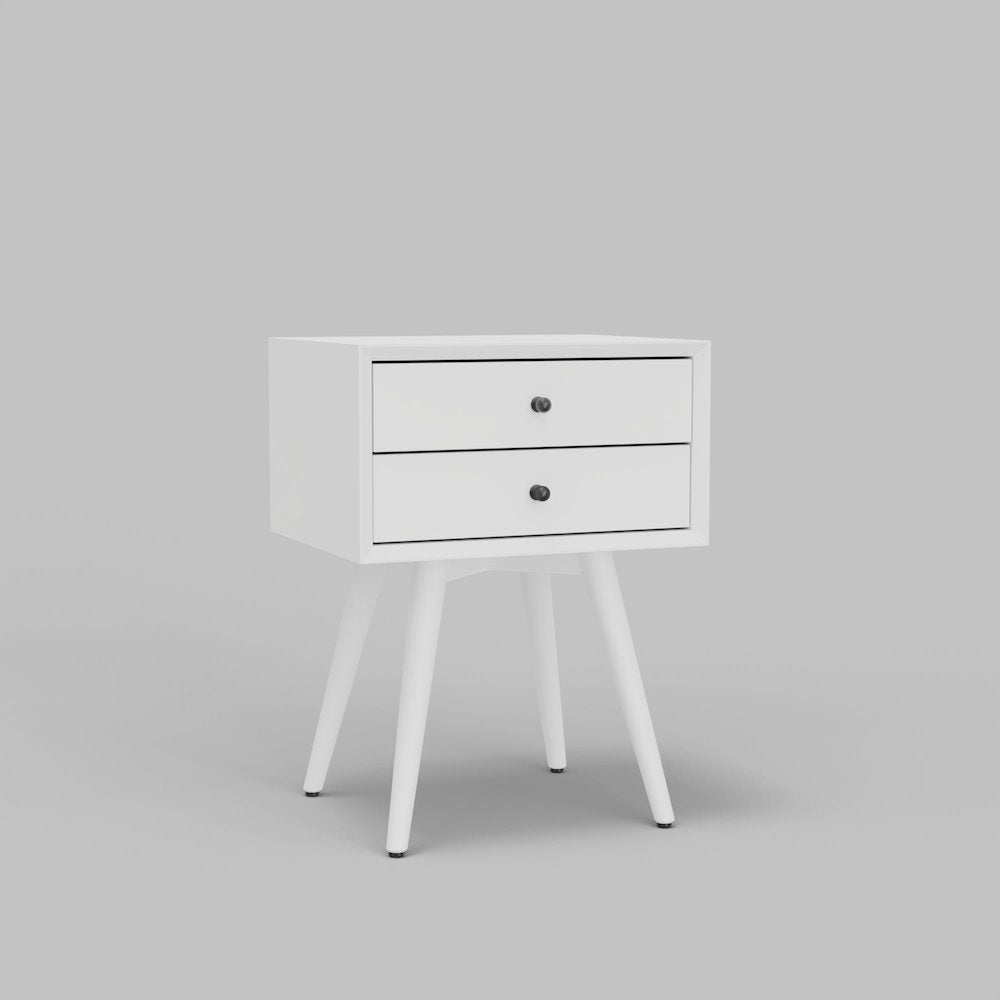 Flynn Small Nightstand, White