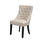 Prairie Set of 2 Upholstered Side Chairs, Cream Linen