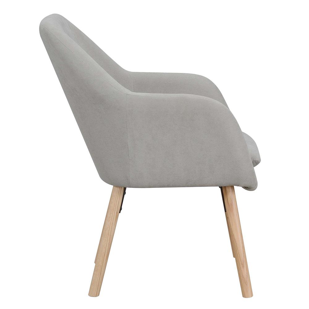 Charlotte Accent Chair, Pewter Gray Linen