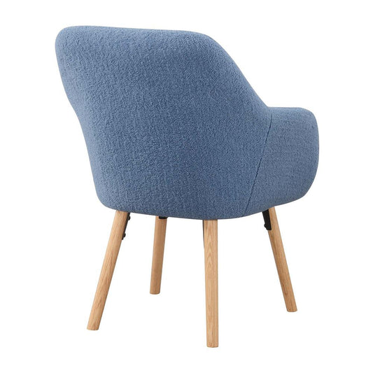 Take a Seat Charlotte Sherpa Accent Chair, Sherpa Blue