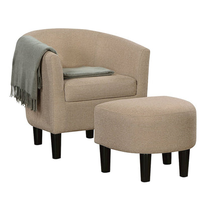 Take a Seat Churchill Accent Chair with Ottoman