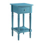 French Country Khloe 1 Drawer Accent Table with Shelf
