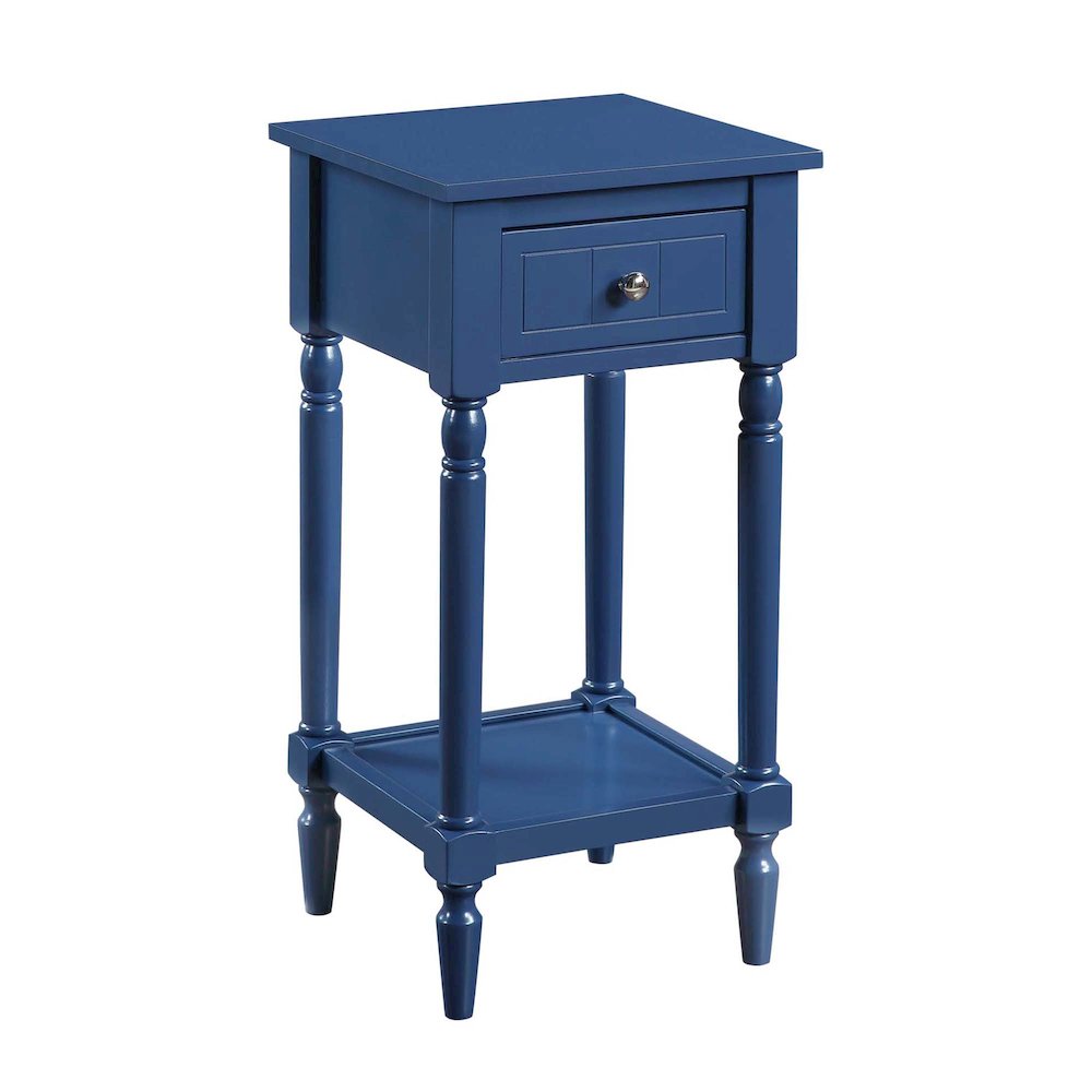 French Country Khloe 1 Drawer Accent Table with Shelf