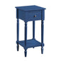 French Country Khloe 1 Drawer Accent Table with Shelf