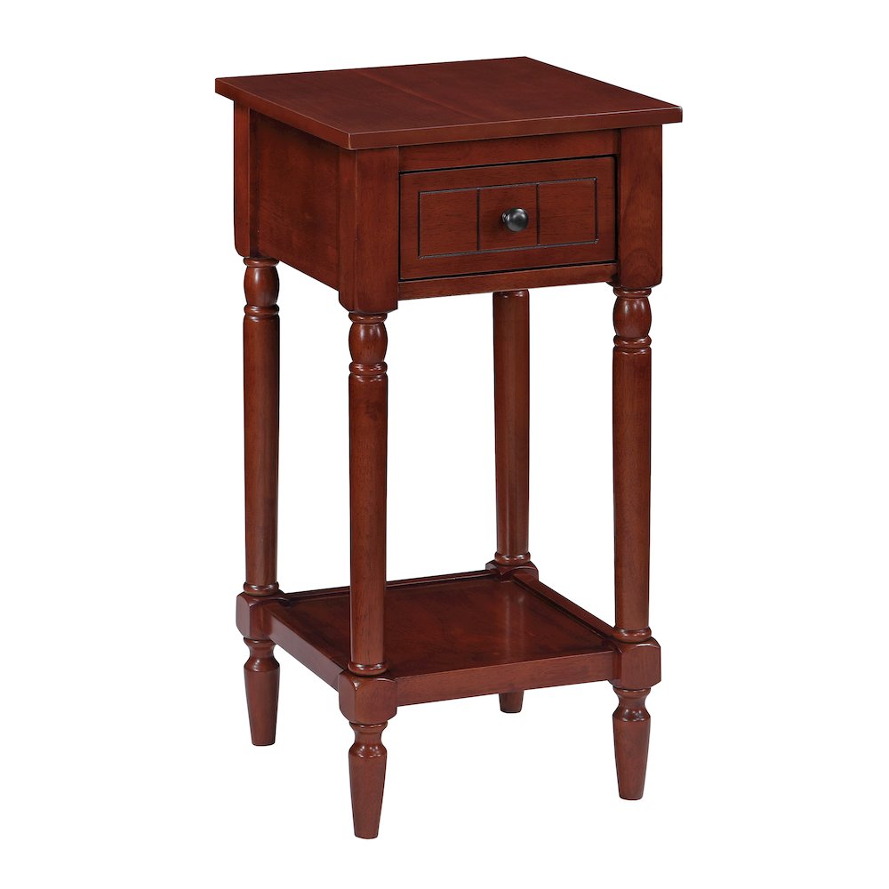 French Country Khloe 1 Drawer Accent Table with Shelf